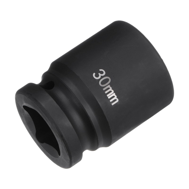 sourcing map 6-Point Impact Socket 3/4" Drive 30mm Metric 40Cr