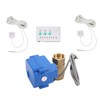 Fdit Water Leak Sensor with 2-Way DN20 Brass Ball Solenoid