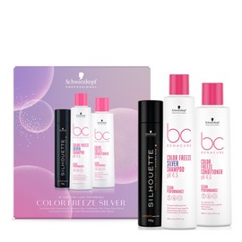 Schwarzkopf BC Clean Performance Ph 4.5 Color Freeze Silver With Silhouette Trio Pack