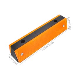 Ciieeo 6pcs Tunnel Wall Reflective Mark Outdoor Pavement and Sidewalk Marking Traffic Control and Roadway Pavement Safety High Visibility Reflective Roadway Signs Abs Khaki