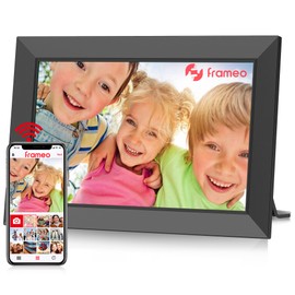 Frameo WiFi Digital Picture Frame - 10.1 Inch 1280x800 HD IPS Touch Screen Digital Photo Frame, 32 GB Memory, Automatic Rotate, Wall Mountable, Easy Share Photos Videos Instantly, Best Choice for Gift