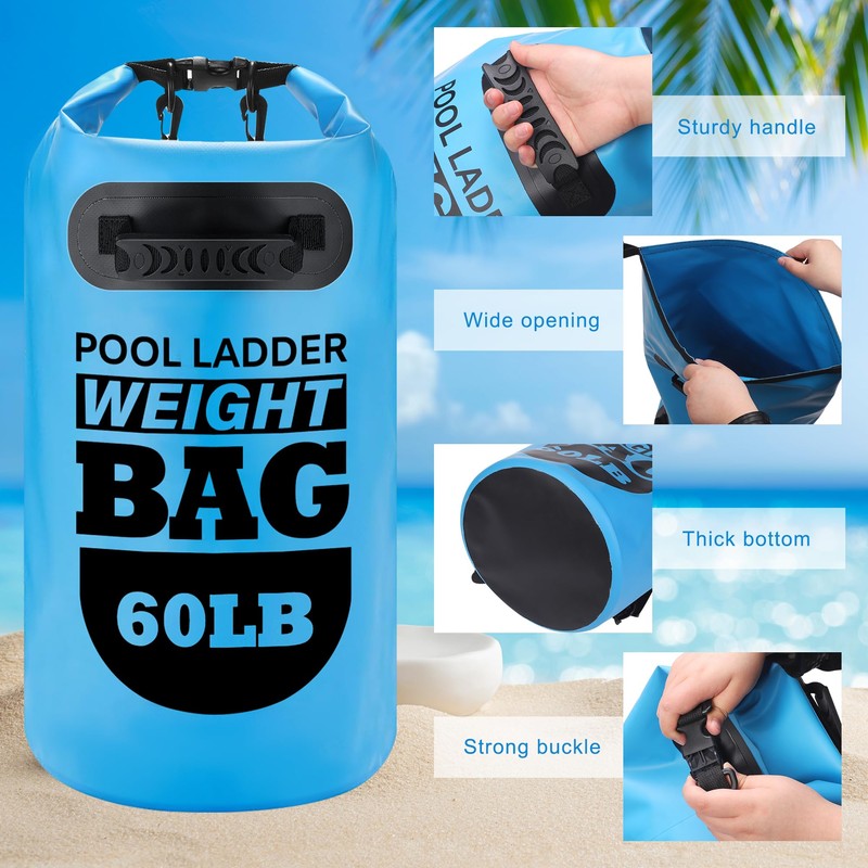 Hahood 2 Packs Pool Ladder Weights 30L Pool Step Weights