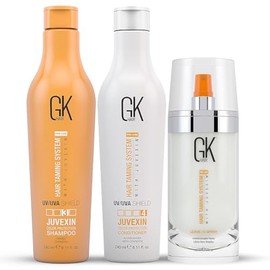 Global Keratin GK HAIR Shield Shampoo and Conditioner Duo (240ml/ 8.11 fl. oz) | Leave in Conditioner Spray (120ml/4 fl. oz)