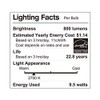 LUNO A19 Dimmable LED Bulb, 9.5W (60W Equivalent), 800 Lumens,