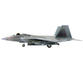 DCD Lockheed F-22 Raptor Stealth Aircraft 1/72 Scale Diecast Model "Spirit America" United States Air Force Metal Construction