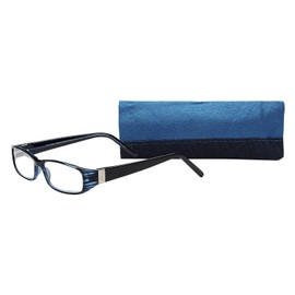 SAV Eyewear Women's Victoria Klein 7021 Blue Rectangular Reading Glasses, 27 mm + 2