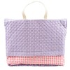 namioto yaf121123 Disaster Prevention Hood Cover, Pink Check x Purple