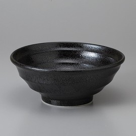 Ale-net Ramen Donburi, Set of 3, Ramen Bowl, Noodle Bowl, Naruto Black Rice Bowl 6.8