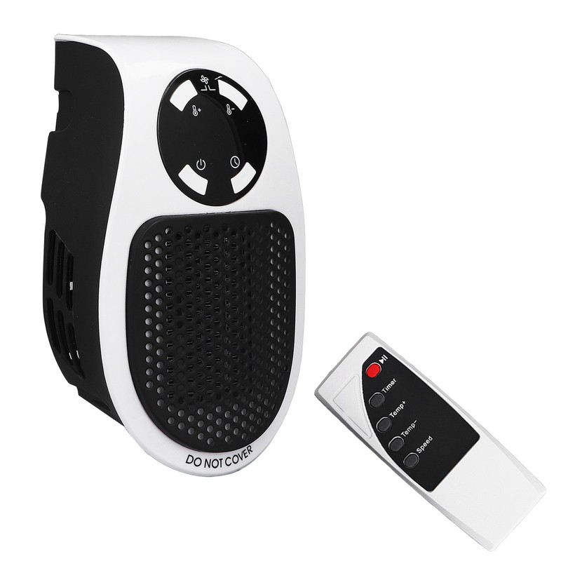 500W Household Mini Space Heater Plug In Portable Home Office
