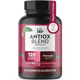 Life 360 Antiox Blend Arándano 120 Cápsulas 873 6mg Por Porción