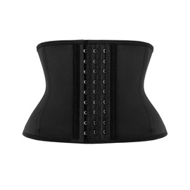 LUXURY-VITA 7" Short Torso Waist Trainer for Women Corset Body Shaper Cincher Trimmer Girdle With Adjustable Hooks Fajas Colombianas