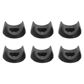 uxcell 6Pcs Plastic Round Washers, 15mm x 37mm x 7mm Black PE Concave Washer Spacer Hardware Machine Fastener for Round Tube Fixing