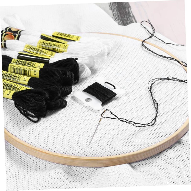 jojofuny 48Pcs Solid Color DIY Embroidery Thread for Cross Stitch