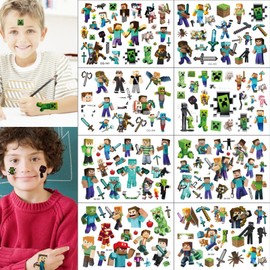 Yoimckay 8 Sheets Children's Tattoos Skin-friendly, False Tattoos for Children, Tattoo Children Boys Girls, Party Bags, Children's Birthday Gift, Birthday Decoration, Party Decoration