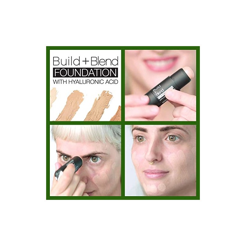 Palladio BUILD BLEND - Barra de base de maquillaje, barra