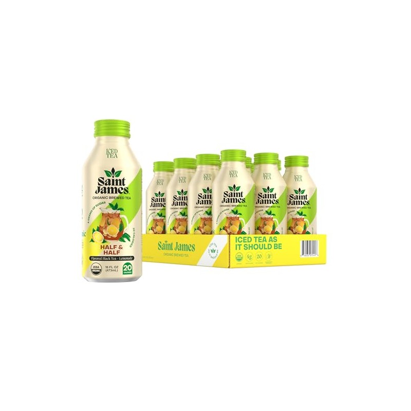 Saint James Iced Tea - Organic Black Tea & Lemonade