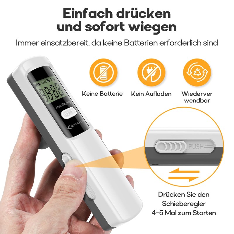 MYCARBON Electronic Luggage Scales White