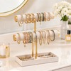 Two-Tier Bracelet and Bangle Organizer Stand for Jewelry Display –