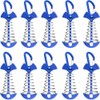 Walquicks 10Pcs Fishbone Deck Anchor Pegs, with Spring with Carabiners