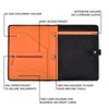 Leather Village Carbon Leather Portfolio Organizer-Professional Business Padfolio for Men