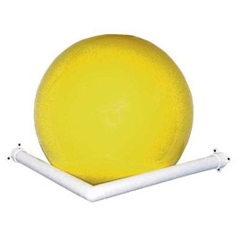 RiversEdge Products Storage Rack, Exercise Ball, Corner Wall-Mount, White
