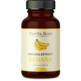 Natural Banana Extract for Baking and Flavoring - 4 OZ - Premium Quality Natural Flavors for Baked Goods, Desserts, & Cooking