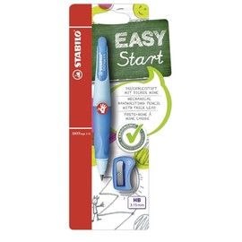 Ergonomic Mechanical Pencil - STABILO EASYergo 3.15 - Right-Handed - Pack of 1 - Light Blue/Dark Blue + Sharpener