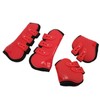 4pcs Horse Leg Guard PU Neoprene Front Hind Horse Tendon