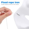 SHINEOFI 50pcs Barbed Elastic Cords with Metal Ends White Stretch