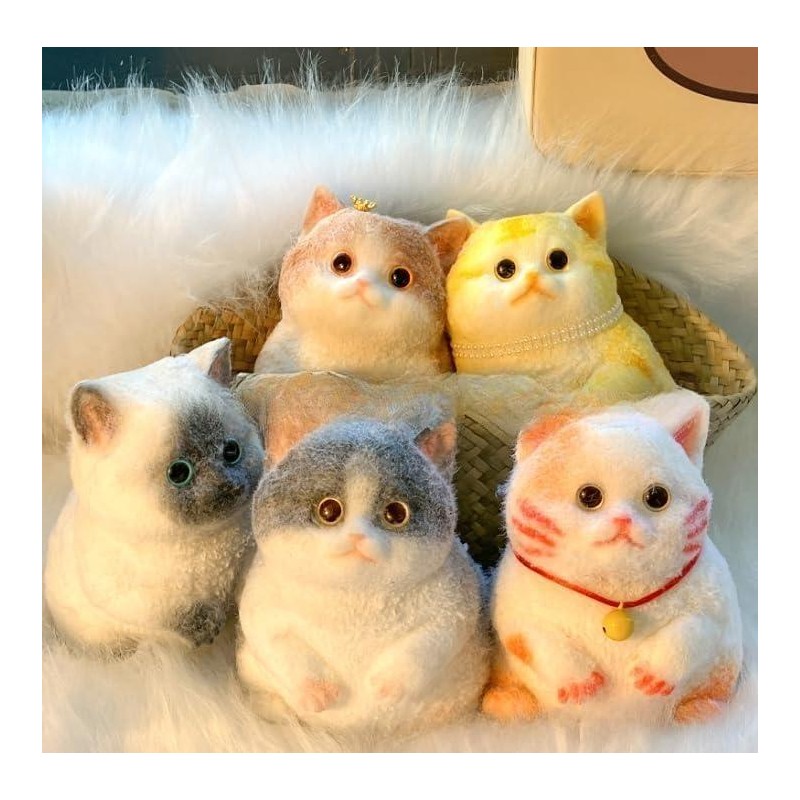 3D Soft Cat Soft Squeeze Toy Cute Soft Cat Finger