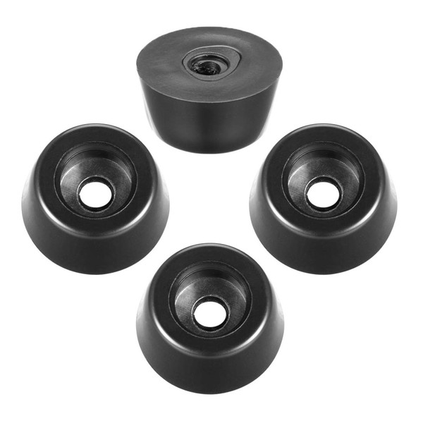 uxcell Rubber Feet Bumper Pads D26x21xH13.0mm Black with Metal Washer