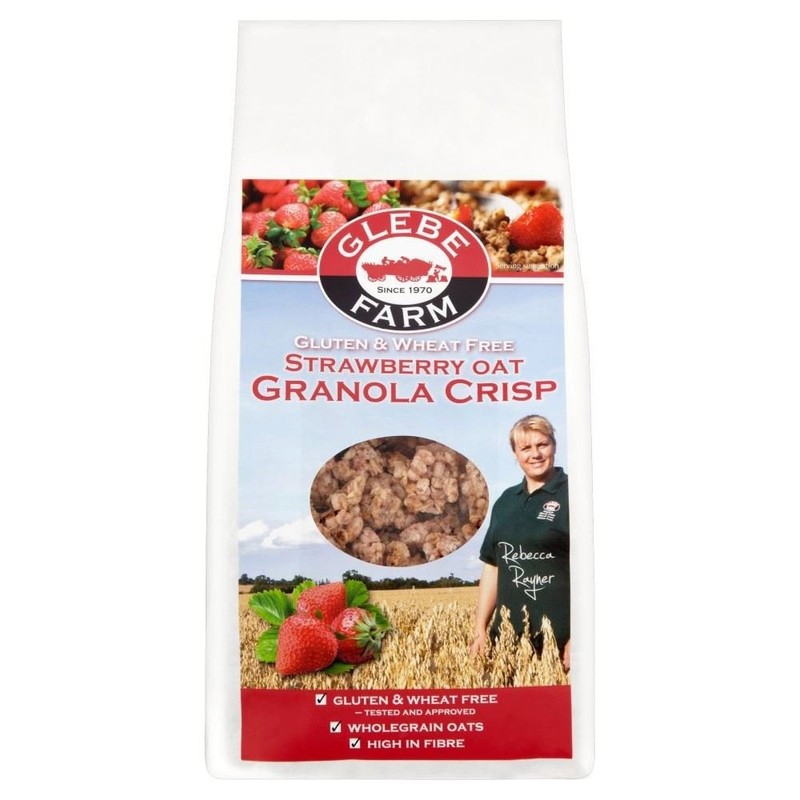 Glebe Farm Gluten Free Strawberry Oat Granola Crisp (375g) -