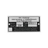 FEZ Nameplate KR51/1 aluminium badge