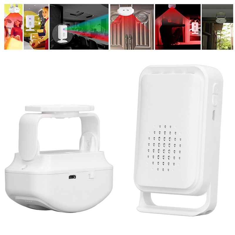 Wireless Welcome Doorbell Motion Sensor Door Entry Bell Infrared Detector