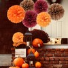 Burgundy Coffee Orange Party Decorations - 30pcs