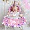 Anwyll 1st Highchair Banner Birthday Girl,First Birthday Highchair Banner,One Year