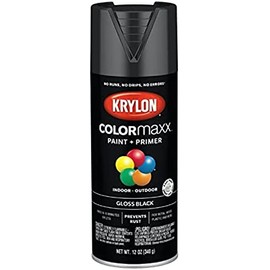 6-Pack of 12 oz Krylon K05505007 Black COLORmaxx Paint & Primer Spray Paint, Gloss