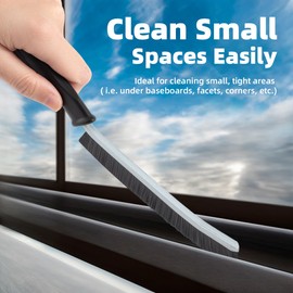 SXhyf SXhyf Hard Bristle Crevice Cleaning Brush - Multifunctional Gap Cleaning Brush, Bathroom Cleaning Brush, Grout Brush, Crevice Cleaning Tools for Household Use, Kitchen, Window, Vehicle (Black)