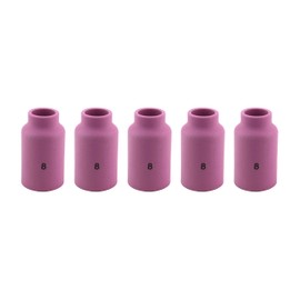 SÜA - Alumina Nozzle Cups for TIG Welding Torches Series 17/18/26 with Gas Lens Set-Up - Model: 54N14 - #8 (1/2'') - (5 PACK)