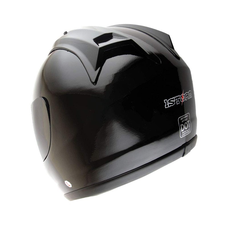 1Storm New Motorcycle Bike Full Face Helmet JH901 Glossy Black