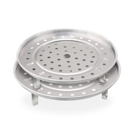 Luckious Brand Steam Rack - 20cm and 22cm Multifunction Stainless Steel Removable Legs Steaming Stand Holder for Pots and Pans