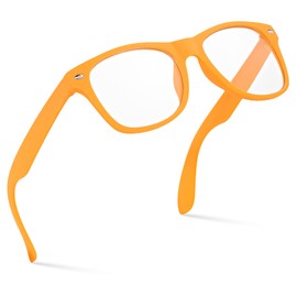 Retro Rewind Kids Classic Nerd Clear Lens Non-Prescription Square Glasses