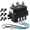 WATERWICH 12V 250A Winch Solenoid Relay Contactor with 6 Protecting
