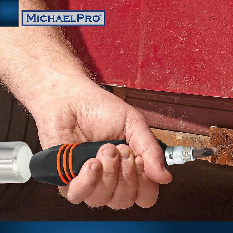 MichaelPro Manual Impact Driver, 6-sided Non-Slip Grip, Heavy Duty (1/2-Inch)