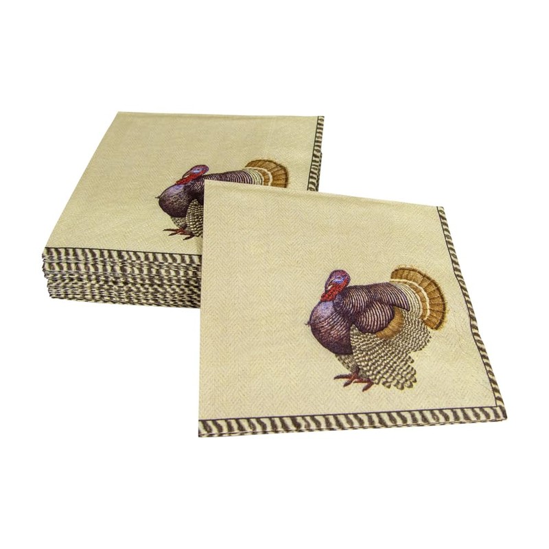 Caspari Thomas T. Byrd Paper Cocktail Napkins - 20 Per