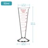 stonylab Graduated Cylinder, 1-Pack Borosilicate Glass Conical Measuring Cylinder Beaker
