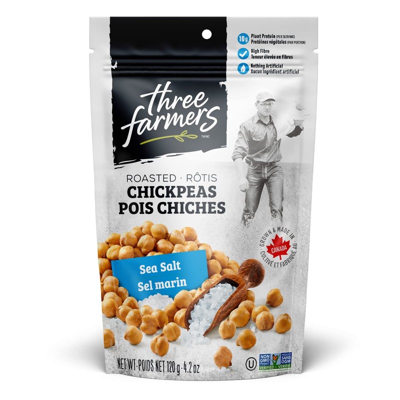 Three Farmers – Roasted Chickpeas Variety Pack | Sea Salt