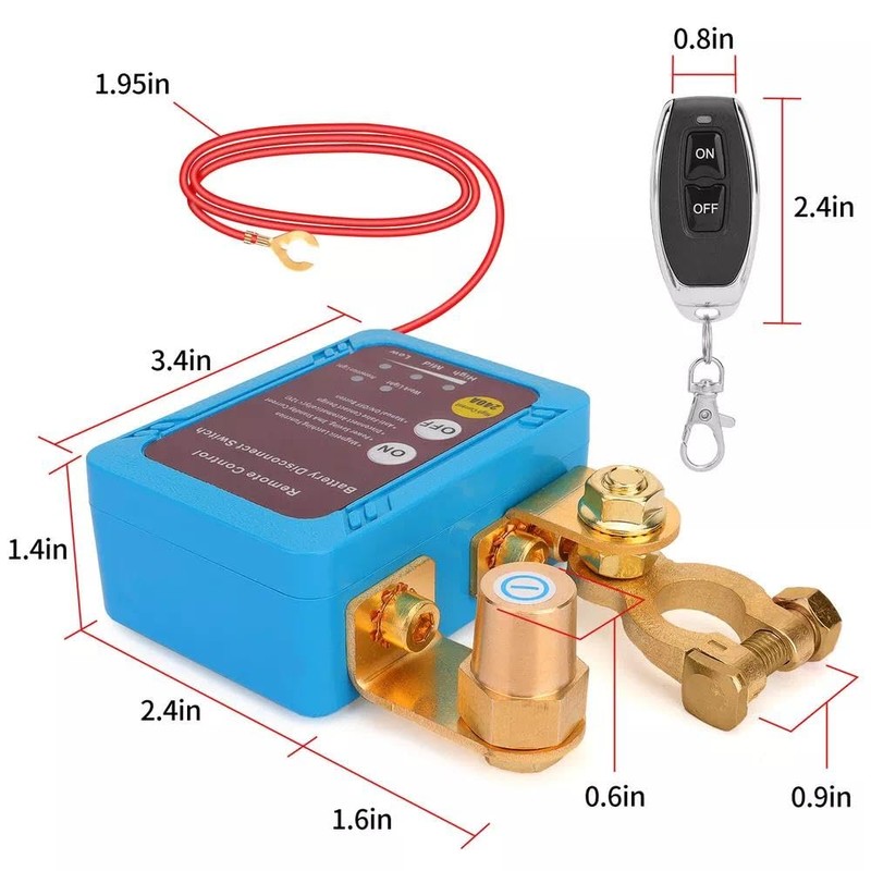 2025 New Upgraded 12V 240A Battery Kill Switch Remote Battery