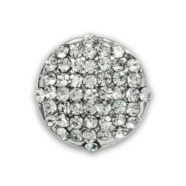 Expo Round Rhinestone Pave Button