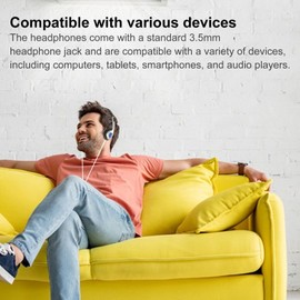 Retro Over-Ear Earphones, Vintage Feelings Underwire Headphone, Style Wired Stereo Headphone, Lightweight Vintage Feelings Underwire Earphone for Walkman